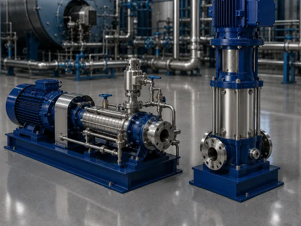 Horizontal and vertical multistage high pressure boiler feed pumps